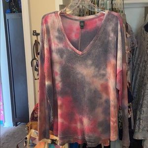Wild fable long sleeve tie dye shirt